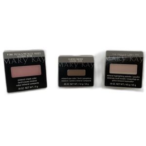 Lot of 3 Mary Kay Mineral Eye & Cheek Color Highlighter 012959  026294  016614